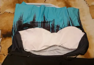 Bikini tankini azul y negro