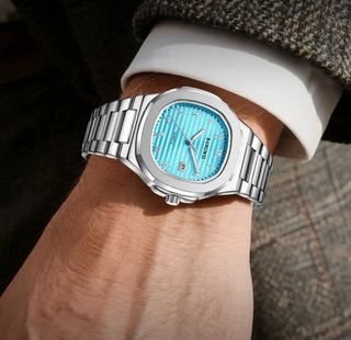 Reloj BANGWEI Cuarzo Azul y Plateado