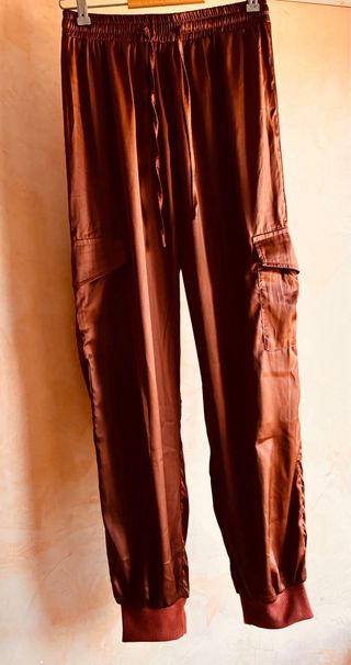 Pantalón Cargo Cobre  Satinado