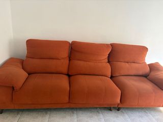 Sofá 3 plazas naranja