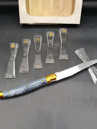 Reposacubiertos de cristal húngaro