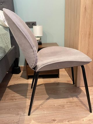 Conjunto 4 Sillas Diseño Moderno Gris