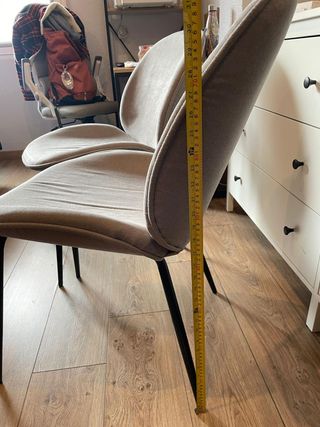 Conjunto 4 Sillas Diseño Moderno Gris