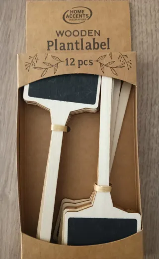 18 Etiquetas Pizarra para Plantas/huerto urbano