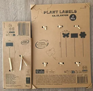 18 Etiquetas Pizarra para Plantas/huerto urbano