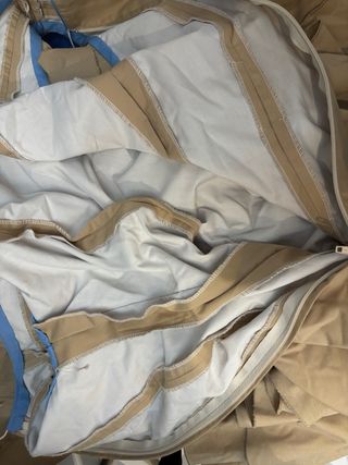 Traje Gitana color Camel/Azul Talla 42-44