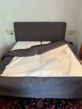 Cama Box King Size Tela Madera