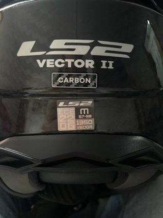 Casco LS2 Vector 2 Carbono M + Intercom EJEASV6Pro