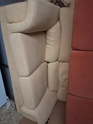 Sofá modular tela beige