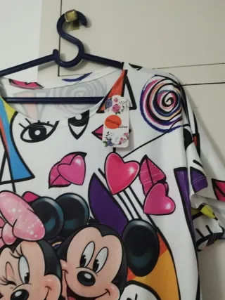 Camiseta Mickey y Minnie Talla Única