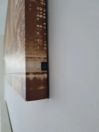 Cuadro paisaje urbano puente