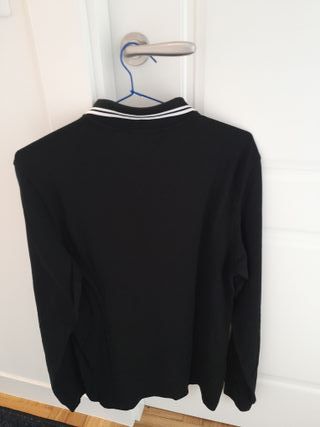 Polo Fred Perry manga larga negro