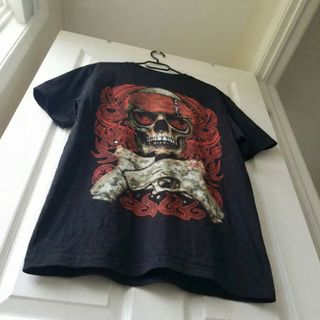 Camiseta Rock Chang Calavera Y2K Talla L