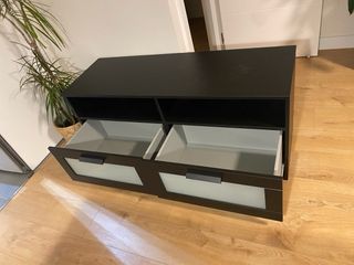 Mueble TV Negro Ikea Brimnes