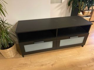 Mueble TV Negro Ikea Brimnes