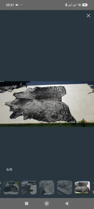 Piel Vaca Negra Pelo Largo Mambo Unlimited