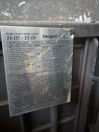 Estufa de leña Hergom H-08