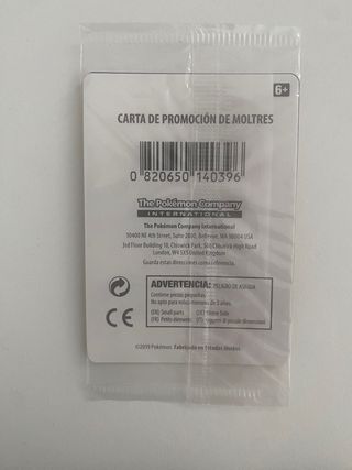 Carta Pokémon Moltres Promo Union Aliados stamp