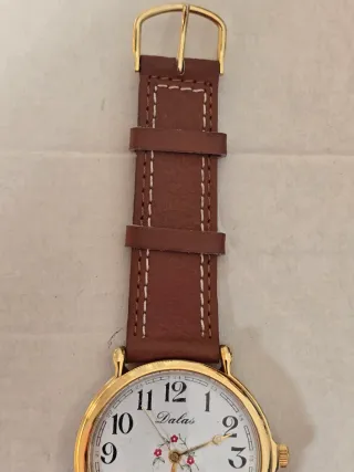 Orologio Dalas vintage con quadrante floreale