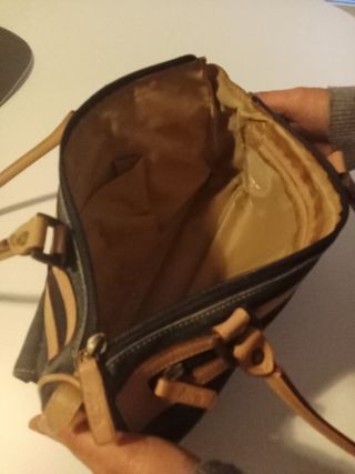 Bolso vaquero y piel