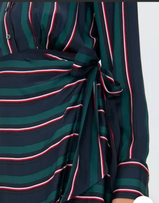 Vestido Tommy Hilfiger Rayas Azul/Verde