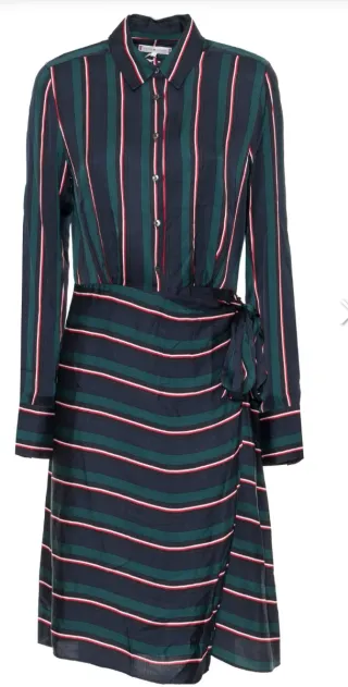 Vestido Tommy Hilfiger Rayas Azul/Verde