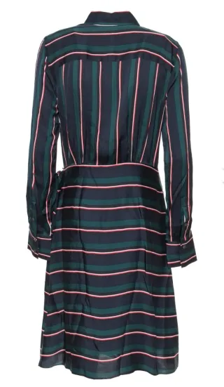 Vestido Tommy Hilfiger Rayas Azul/Verde