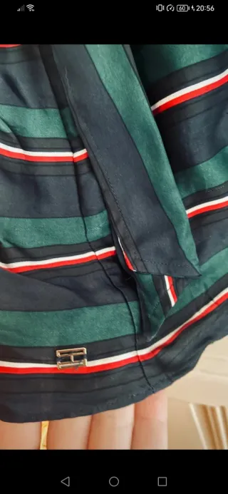 Vestido Tommy Hilfiger Rayas Azul/Verde