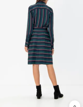 Vestido Tommy Hilfiger Rayas Azul/Verde