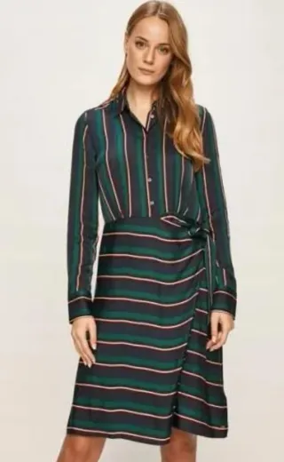 Vestido Tommy Hilfiger Rayas Azul/Verde