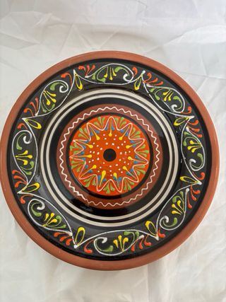 Plato Cerámica Tradicional Pintado a Mano