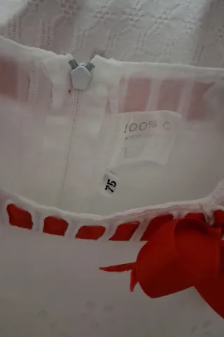 Vestito bambina pizzo Sangallo