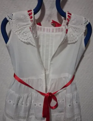 Vestito bambina pizzo Sangallo