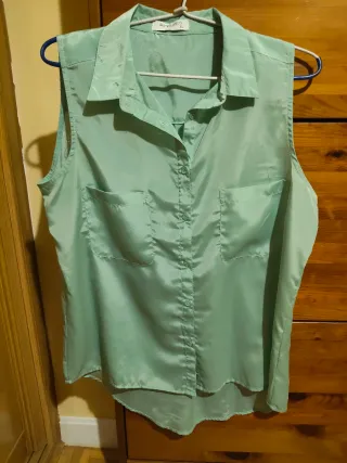 Camisa sin mangas verde SUITEBLANCO Talla XL