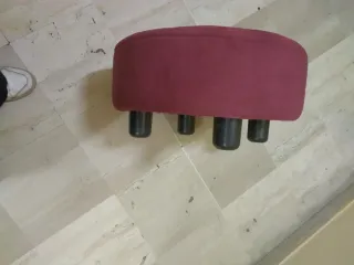 Pouf vintage color prugna