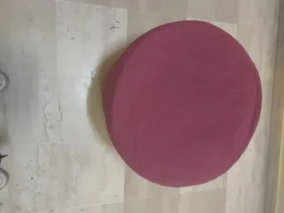 Pouf vintage color prugna