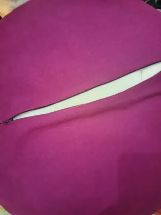 Pouf vintage color prugna