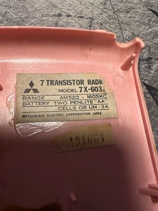 Radio Mitsubishi L'amour 7 TX-603T