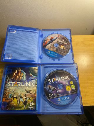PS4 Spider-Man y Starlink 1x 3€ 2x 5€