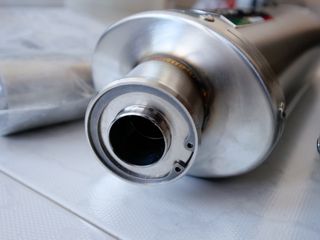 Escape doble KTM SMC 660 2005/06 titanio homologad