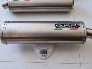 Escape doble KTM SMC 660 2005/06 titanio homologad