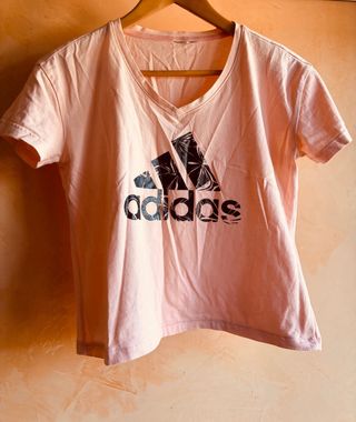 Camiseta Adidas Coral  Logo Floral