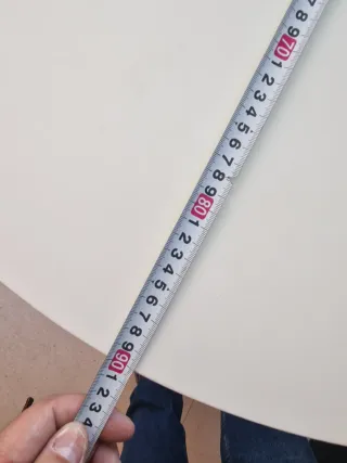 Mesa redonda Ikea blanca