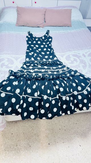 Traje Flamenca Micaela Villa Lunares