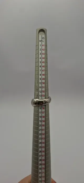 Anillo Oro Blanco 18K Rubíes y Circonitas