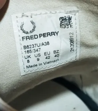 Zapatillas Fred Perry Kingston. Talla 42 . En buen