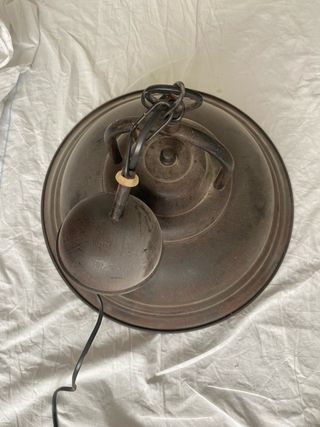 Lámpara colgante de metal estilo industrial