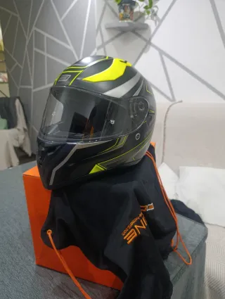 Casco Integral ORIGINE  Negro/Amarillo fluor tl: M