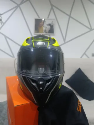 Casco Integral ORIGINE  Negro/Amarillo fluor tl: M