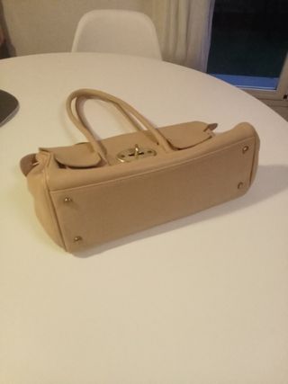 Bolso Carla Sade Piel Beige